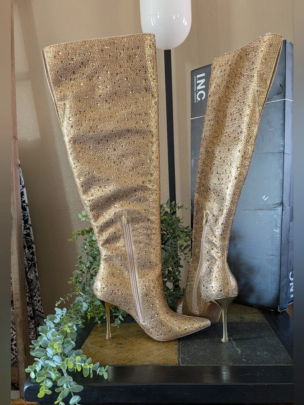 NWT!  I.N.C. International Concepts stiletto heel over-the-knee boots Size 8.5M